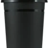 PROREGAL SparSet 4x Klassischer Runder Papierkorb aus Kunststoff 18 Liter HxDurchmesser 35 x 31,2 cm Schwarz