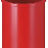PROREGAL Stillvoller Runder Metall Papierkorb 15 Liter HxØ 30,5 x 25,5 cm Rot