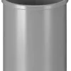 PROREGAL Stillvoller Runder Metall Papierkorb 15 Liter HxØ 30,5 x 25,5 cm AlumInium
