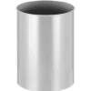 PROREGAL Stillvoller Runder Metall Papierkorb 30 Liter HxØ 47 x 33,5 cm Silber