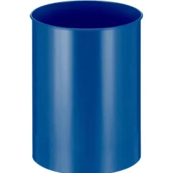 PROREGAL Stillvoller Runder Metall Papierkorb 30 Liter HxØ 47 x 33,5 cm Blau