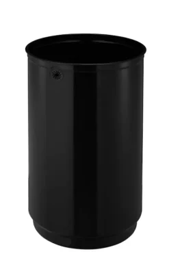 PROREGAL Stilvoller Offener Abfallsammler Aus Gebürstetem Edelstahl 60 Liter HxØ 68,5 x 40,5 cm Silber