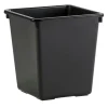 PROREGAL Viereckiger Kegelförmiger Papierkorb 27 Liter HxBxT 36 x 34 x 34 x m Kunststoff Schwarz