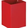 PROREGAL Viereckiger Papierkorb Zur Optionalen Wandmontage 21 Liter Rot