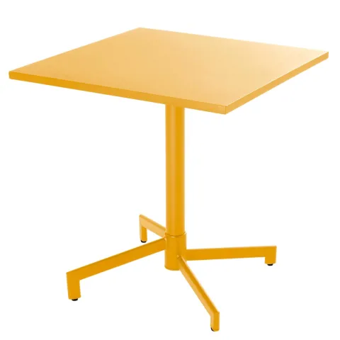 Quadratischer Bistro-Gartentisch mit klappbarer Tischplatte 70 x 70 x 72 cm - Oviala