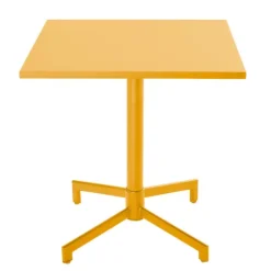 Quadratischer Bistro-Gartentisch mit klappbarer Tischplatte 70 x 70 x 72 cm - Oviala