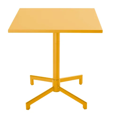 Quadratischer Bistro-Gartentisch mit klappbarer Tischplatte 70 x 70 x 72 cm - Oviala