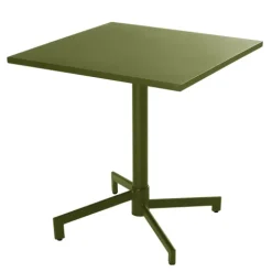 Quadratischer Bistro-Gartentisch mit klappbarer Tischplatte 70 x 70 x 72 cm - Oviala