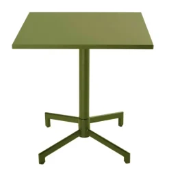 Quadratischer Bistro-Gartentisch mit klappbarer Tischplatte 70 x 70 x 72 cm - Oviala