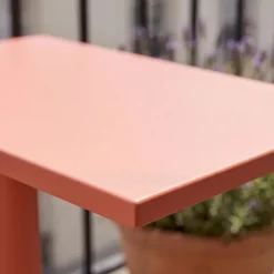 Quadratischer Bistro-Gartentisch mit klappbarer Tischplatte 70 x 70 x 72 cm - Oviala