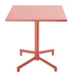 Quadratischer Bistro-Gartentisch mit klappbarer Tischplatte 70 x 70 x 72 cm - Oviala