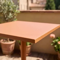 Quadratischer Bistro-Gartentisch mit klappbarer Tischplatte 70 x 70 x 72 cm - Oviala