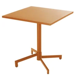 Quadratischer Bistro-Gartentisch mit klappbarer Tischplatte 70 x 70 x 72 cm - Oviala