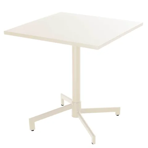 Quadratischer Bistro-Gartentisch mit klappbarer Tischplatte 70 x 70 x 72 cm - Oviala