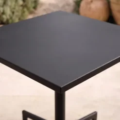 Quadratischer Bistro-Gartentisch mit klappbarer Tischplatte 70 x 70 x 72 cm - Oviala