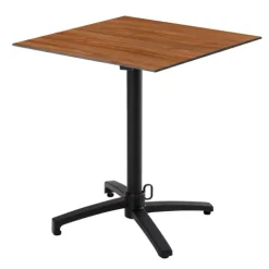 Quadratischer neigbarer Gartenbistrotisch 60 cm 4 Sitzplätze 60 x 60 x 72 cm - Oviala