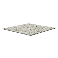 Quadratischer neigbarer Gartenbistrotisch 60 cm 4 Sitzplätze Terrazzo - Oviala