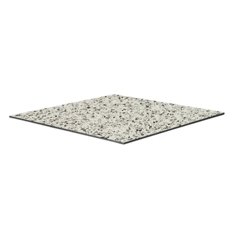 Quadratischer neigbarer Gartenbistrotisch 60 cm 4 Sitzplätze Terrazzo - Oviala