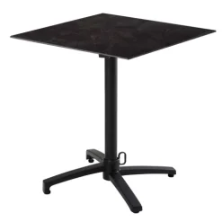 Quadratischer neigbarer Gartenbistrotisch 60cm für 4 Personen Schiefer - Oviala