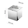 Quadratischer polierter Taschentuchhalter Edelstahl AISI 304 - 13,4X13,4X13 CM