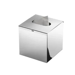 Quadratischer polierter Taschentuchhalter Edelstahl AISI 304 - 13,4X13,4X13 CM