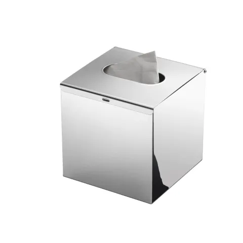 Quadratischer polierter Taschentuchhalter Edelstahl AISI 304 - 13,4X13,4X13 CM