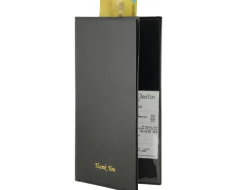 Rechnungsmappe Basic schwarz 13x23 cm