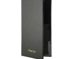 Rechnungsmappe Basic schwarz 13x23 cm