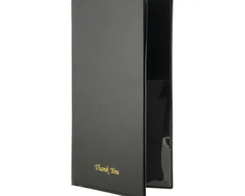 Rechnungsmappe Basic schwarz 13x23 cm