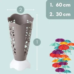 Regenschirmständer Schirmständer Regenschirm Ständer Kunststoff Schirmhalter Regenschirmhalter Rund Schirmaufbewahrung Regenschirmkorb Regenschirm Halter Gehstockhalter