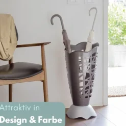 Regenschirmständer Schirmständer Regenschirm Ständer Kunststoff Schirmhalter Regenschirmhalter Rund Schirmaufbewahrung Regenschirmkorb Regenschirm Halter Gehstockhalter