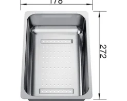 Resteschale BLANCO LEXA 6S Edelstahl