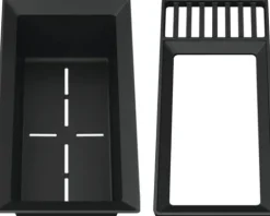 Resteschalenkombination Blanco Sink Drainer 2-in-1 grau schwarz 527644