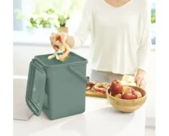 Rotho Biomülleimer Kunststoff BIO 9 l grün