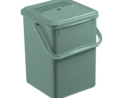 Rotho Biomülleimer Kunststoff BIO 9 l grün mit Aktivkohlefilter