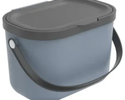 Rotho Biomülleimer Kunststoff ALBULA 3,2 l himmelblau
