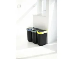 Rotho Schwingdeckeleimer Kunststoff TWIST 10 l limonengrün