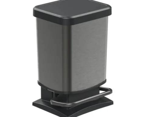 Rotho Treteimer Kunststoff PASO 20 Liter grau