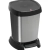 Rotho Treteimer Kunststoff PASO 6 l grau