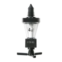ROYAL Portionierer, Getränkeportionierer, Schnapsspender für Spirituosenflaschen - mit Zählwerk, Schwarz, Ausschankmenge: 40 ml