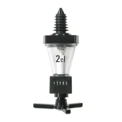 ROYAL Portionierer, Getränkeportionierer, Schnapsspender für Spirituosenflaschen - mit Zählwerk, Schwarz, Ausschankmenge: 40 ml