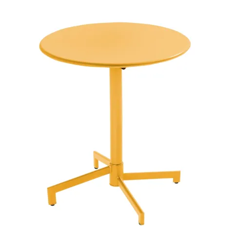 Runder Bistro-Gartentisch mit klappbarer Tischplatte 70 x 72 cm - Oviala