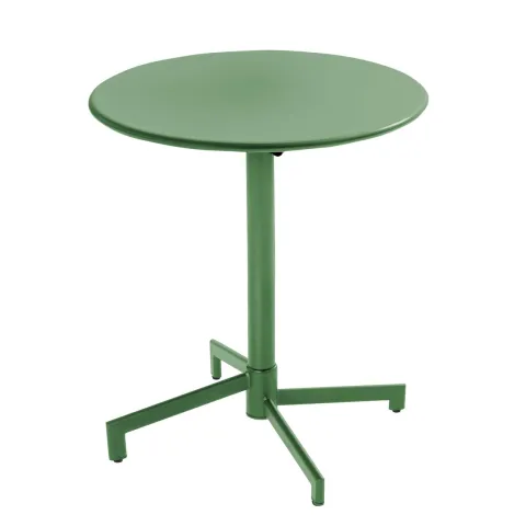 Runder Bistro-Gartentisch mit klappbarer Tischplatte 70 x 72 cm - Oviala