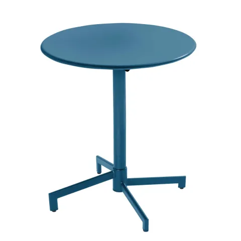 Runder Bistro-Gartentisch mit klappbarer Tischplatte 70 x 72 cm - Oviala