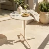 Runder Bistro-Gartentisch mit klappbarer Tischplatte 70 x 72 cm - Oviala