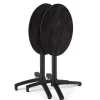 Runder neigbarer Gartenbistrotisch 70 cm 4 Sitzplätze Schiefer - Oviala