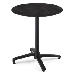 Runder neigbarer Gartenbistrotisch 70 cm 4 Sitzplätze Schiefer - Oviala