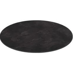 Runder neigbarer Gartenbistrotisch 70 cm 4 Sitzplätze Schiefer - Oviala
