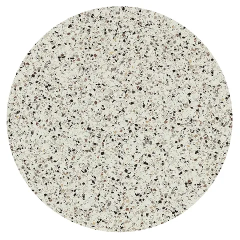 Runder neigbarer Gartenbistrotisch 70 cm 4 Sitzplätze Terrazzo - Oviala