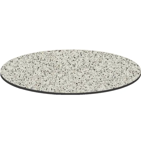 Runder neigbarer Gartenbistrotisch 70 cm 4 Sitzplätze Terrazzo - Oviala